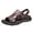 Brown, variant on Black Men'S Versatile Slide Sandals One-Piece Build Non-Slip Tread Soft Interior Thick Platform For Activities