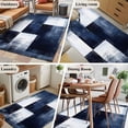 thumbnail image 5 of Blue White Runner Rug 2.7x5 FT, Non Slip Entryway Carpet, Abstract Graffiti Graffiti Art Paint Washable Soft Floor Carpet Entrance Mat Non-Shedding Throw Rug for Hallway Laundry Room Bedside, 5 of 9