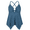 Aquamarine Blue, variant on Women's Tankini Swimsuits Modest Flowy Crossback Plus Size Bathing Suit Top