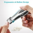thumbnail image 4 of Idealforce Nail Clippers for Men Thick Nails, Heavy Duty Toenail Clippers for Seniors Thick Toenails with 16MM Wide Jaw, Sharp Stainless Steel Large Finger Nail Clippers Adult Cutter Trimmer, 4 of 6
