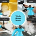 thumbnail image 6 of Comforday Multi-Purpose Handheld Pressurized Steam Cleaner, 1050W, with 9 Accessories for Stain Removal, Curtains, Car Seats, Floors, Bathroom, Window Cleaning (Light Blue), 6 of 7