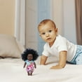 thumbnail image 6 of Sulgyt African American Realistic Baby Poseable Dolls Cloth + Vinyl, Black, 12", 6 of 6