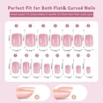 thumbnail image 3 of 5 Colors Soft Gel Nail Tips Pre-applied Base Coat & Tip Primer Pre-made Fake Nails 15 Sizes False Nail Tips for Nail Art DIY, 3 of 7