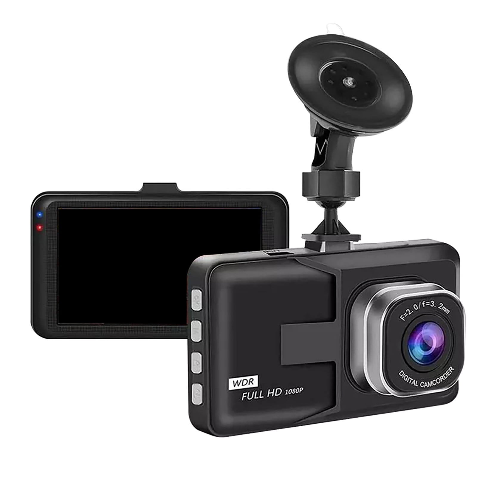 TopLLC Full HD 1080P Dash Cam Video Recorder Driving For Front And Rear Recording Car Night Wide Angle Dashcam Video Record Car DVR