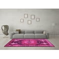 thumbnail image 3 of Ahgly Company Indoor Rectangle Abstract Pink Contemporary Area Rugs, 2' x 5', 3 of 4