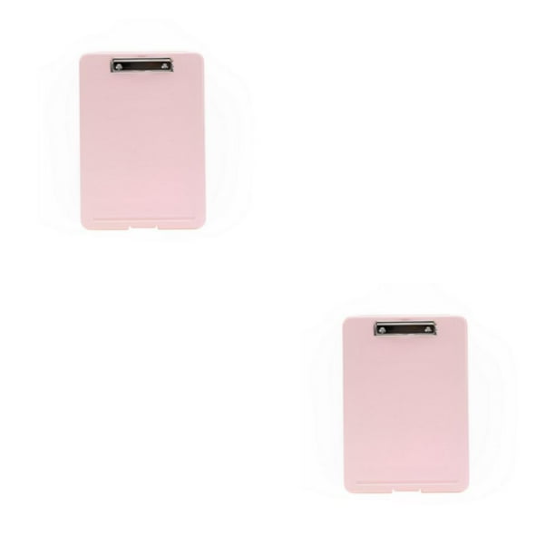 Injueey Bolsa de almacenamiento Portapapeles de escritura Multicolor Multifuncional Abierto Hogar Útiles escolares prácticos Bolsas para Rosa 2piezas