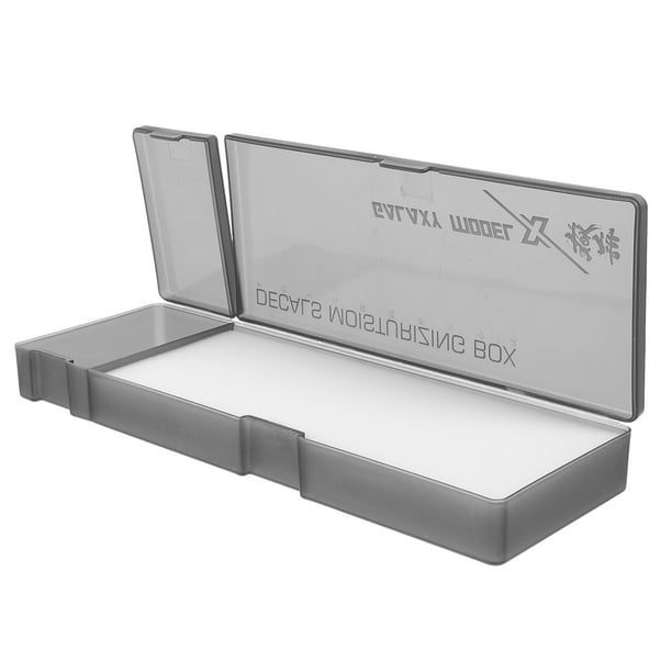 Caja de calcomanías de agua, caja de calcomanías de agua operada con calcomanías, herramientas de bricolaje para modelismo aeronáutico, manualidades, amantes de las maquetas, color negro