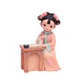 thumbnail image 1 of Estatuilla de Muñeca antigua tradicional perfecl Resina, 1 of 6