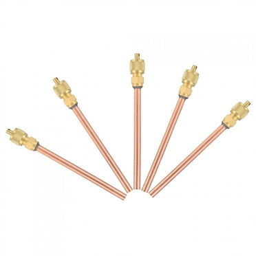 Air Check Valve, Refrigerant Access Valve 5pcs Refrigerator Check Valve Air Conditioning Fill Valves One Way HS-110 Penetration Valve