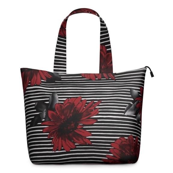 Flower Women's Large Weekend Travel Bag Moving Canvas Handbag Thick Double Layer Beach Weekend Travel Unisex Hospital Maternity Delivery with Toiletry Waterproof