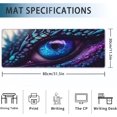 thumbnail image 2 of Desk Mat, Blue and Purple Fantasy Dragon Eye Extended Gaming Mouse Pad Large, 31.5"x11.8" Big Mouse Pad with Non-Slip Base and Stitched Edge, Long Computer Keyboard Mouse Mat for Home Office Work, 2 of 7