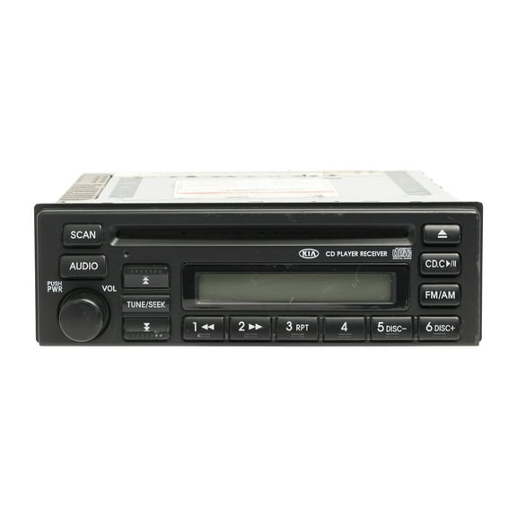 Restored 20022004 Kia Spectra AM FM Radio Receiver Single Disc CD Player Part 1K2CN6686X (Refurbished)