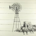 thumbnail image 2 of Atelier B Art Studio 26x26 White Modern Wood Framed Museum Art Print Titled - Vintage Old Texas Windmill, 2 of 4