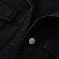 thumbnail image 6 of Jxximdong Casual Vests for Women, Casual Denim Vest Jacket Sleeveless Collared Distressed Jean Jacket Candy Color Slim Fit Ripped Coat, Women's Coats Black, 6 of 9