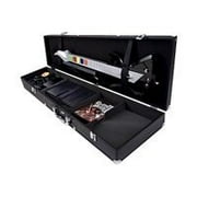 Intec - Hard case for game console - aluminum - black - for Sony PlayStation 2