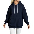 thumbnail image 4 of Njagoc3 Women Hoodies Sweatshirts Sweaters Hooded Oversized Long Sleeve Crewneck Shirts Fall Winter Outfits Pocket, 4 of 6
