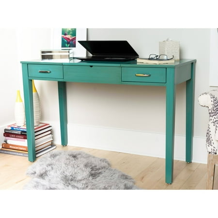 Haven Home Ainsley Turquoise Vanity Desk Walmart Com