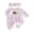 Pink, variant on Cjfdfy Newborn Baby Girls Thanksgiving Turkey Outfits Pumpkin Turkey Embroidery Long Sleeve Plaid Footed Romper Headband My First Thanksgiving Fall Winter Outfit Little Turkey Clothes