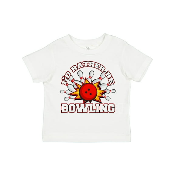 Inktastic I'd Rather Be Bowling Boys or Girls Toddler T-Shirt