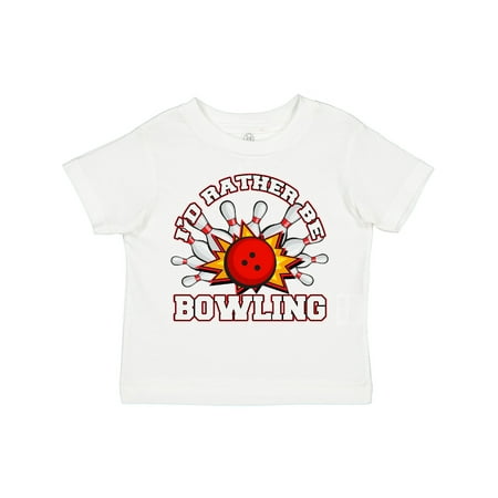

Inktastic I d Rather Be Bowling Gift Toddler Boy or Toddler Girl T-Shirt