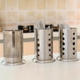 thumbnail image 3 of Yuarrent Utensilio de cocina de acero inoxidable a prueba de agua palillos pala soporte de almacenamiento resistente al desgaste utensilios de Cocina y Comedor Tipo 1, 3 of 6