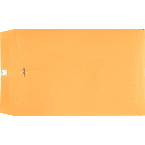 LUXPaper 10 x 15 Clasp Envelopes, Brown Kraft, 250/Pack