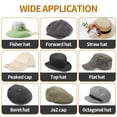 thumbnail image 3 of Guardurnaity 23 Pieces Hat Size Tape Black Reducing Protector Liner Fitted Sticker Reducer Filler Foam Sweatband for Tighten Caps Tools Sombreros 110x20x4mm 1PC Guardurnaity BFH000254-01, 3 of 6