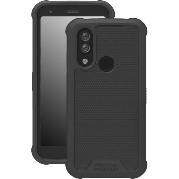 Wireless PROTECH Case Compatible with CAT S62 PRO and S62. Slim Flexible Rugged Case with Drop Protection (Black)