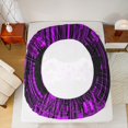 thumbnail image 5 of Feelyou Futuristic Gamepad Boys Twin Sheet Sets, Neon Purple Honeycomb Twin Fitted Sheet, Modern Video Game Flat Sheet, Microfiber Bedroom Decor, 3pcs, 5 of 7