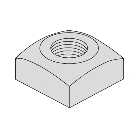 

1-8 Regular Square Nuts / Steel / Hot Dip Galvanized (Quantity: 50 pcs)