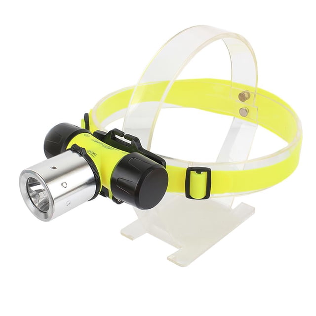 Inteprter Resalte la luz de cabeza LED Luz de cabeza de buceo al aire libre a prueba de agua Luz de tipo de cabeza de reemplazable con perlas de Iluminación novedosa Inteprter HA022185-00