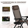thumbnail image 4 of Devon Outdoor Foldable Rocking Chairs - Brown, 4 of 9