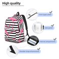 thumbnail image 4 of Yiaed Flamingos Print Backpack, Premium Laptop Backpack, Travel Backpack for Women, Lightweight Backpacks, Comfortable Back Pack-Small, 4 of 7