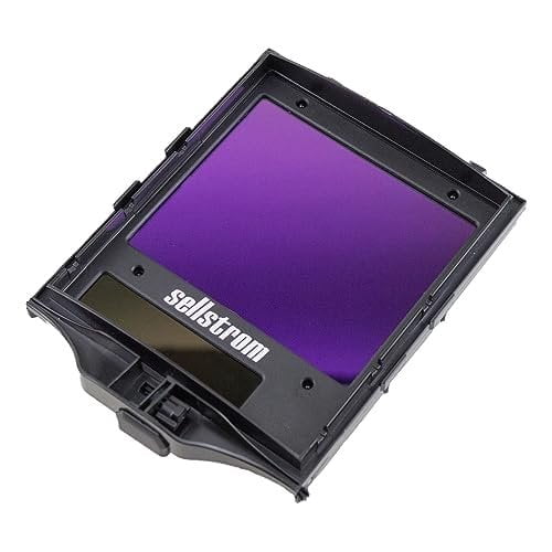 Sellstrom Welding Helmet - Auto Darkening -  Thermoplastic - 3.94" x 2.38" Viewing Area - Shade 4/9-13 Variable ADF - Ratcheting Headgear - Black - Premium Series