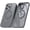 Gray, variant on KOMI Magnetic Charging, Military Grade Comprehensive Anti Drop Protection, Metal Bracket Phone case, Suitable for iPhone 14/13/12/11 Series (Blue, case of iphone12 Pro)