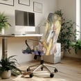 thumbnail image 3 of FKELYI Vintage Floral Horse Print Office Chair Cover Anti-Dust Computer Chair Slipcover Lightweight Swivel Chair Protective Covers for Office Home Decoration, Large, 3 of 6