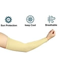 thumbnail image 3 of Unique Bargains 1 Pair Arm Shapers Arm Slimming Sleeves Fat Burning Light Weight Khaki Polyester, 3 of 6