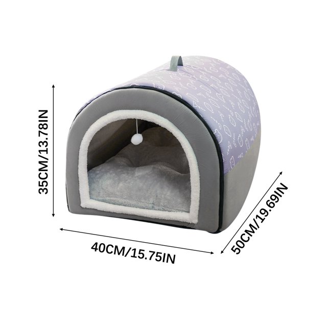 Herramientas y mejoras para el hogar: Casa para perros. Formas de uso: Casa para perros de interior para gatos y perros pequeños con tapete, funda extraíble y lavable, y base antideslizante.