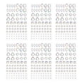 thumbnail image 1 of 6 Sheets Decorative Acrylic Crystal Stickers Handmade DIY 3D Diamond Stickers, 1 of 6