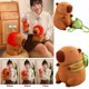 thumbnail image 5 of New hot20cm Cute Turtle Backpack Capybara Anime Fluffty Toy Soft Capybara Plush Toy Simulation Stuffed Animals Kawaii Plush Doll, 5 of 5