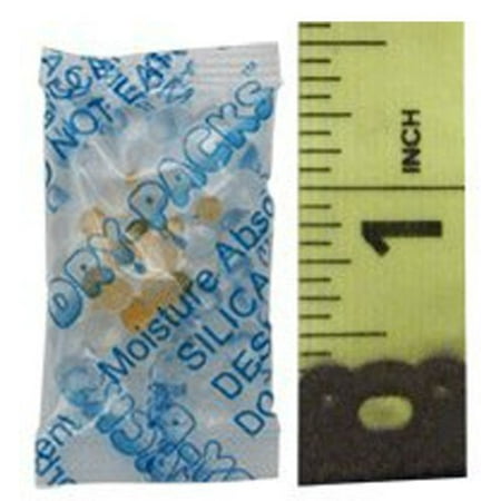 - 1gm Indicating Silica Gel Packet, Pack of 50, Cobalt chloride free orange indicating silica gel By Dry-Packs