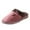 Pink, variant on Fuzzy Slippers For Women Couple Fall Winter Solid Color Leather Home Warm Padded Outdoor Shoes Slippers Warm Cozy Winter House Slippers Bedroom Indoor House Shoes