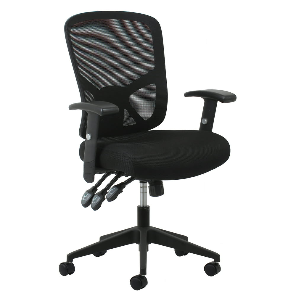 OFM Essentials Collection 3-Paddle Ergonomic Mesh High-Back Office