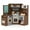 Coffee, variant on Patiojoy Corner Wooden Play Kitchen with Real Lights & Sounds Pretend Kids Kitchen Playset with Trash Bin Off White