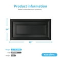 thumbnail image 5 of Art3d PVC Ceiling Tiles,Drop Ceiling Panel,24x48 inch(12-Pack)-Black, 5 of 6