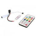thumbnail image 1 of Contrôleur LED - Mini télécommande sans Fil IR 21 Touches pour MS2811 MS2812B Bandes Lumineuses LED DC 5-24V(12 V), 1 of 8