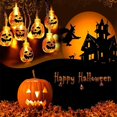 thumbnail image 3 of Halloween Decorations Pumpkin String Lights 40 Led Battery Operated Fairy Lights, 3d Orange Pumpkin Lights For Halloween Outdoor Indoor Decorations Le, 3 of 5