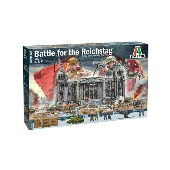 Italeri 6195 1:72 Scale Battle for The Reichstag 1945, Building, Stand Model Making