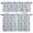 Sky Blue Light Blue, variant on Navy Blue Stripe Kitchen Curtains, Kitchen Curtains and Valances Set of 3, Modern White Vertical Striped Geometric Light Filtering Tailored Tier Curtain 24 Inch Length Drapes for Cafe Sink Bedroom