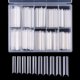 thumbnail image 4 of Xiao Hua Juego de 200 piezas XXL de parches de uñas postizas acrílicas largas y rectas cuadradas (con caja) (transparentes), 4 of 5
